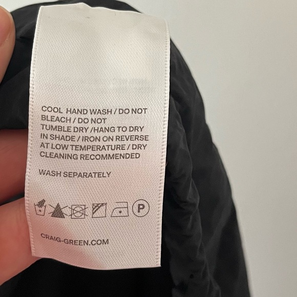 Craig Green Packable Black Exposed Zipper Pants Size XL - Picture 14 of 15